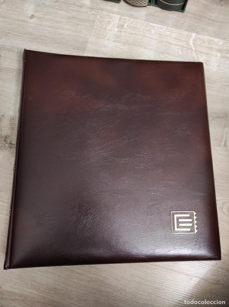 Francobolli: M99 Album EDIFIL marron BUEN ESTADO