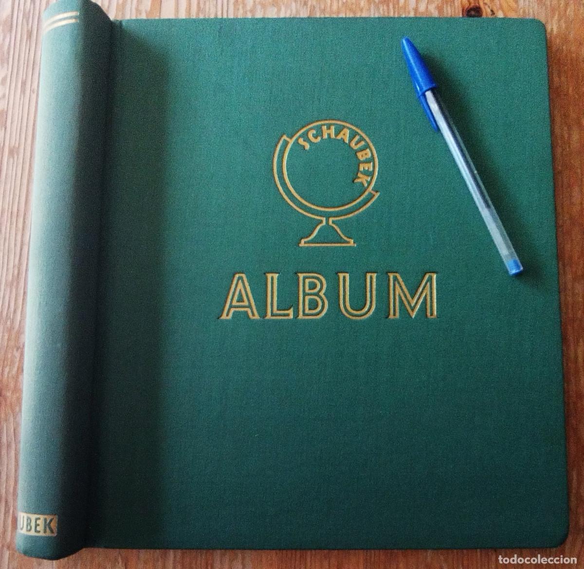 Briefmarken: &Aacute;LBUM DE SELLOS (Schaubek) PRESI&Oacute;N VALOR 75,00&euro; 30 X 29,5 FOTO REAL, COMO NUEVO, BIEN CONSERVADO. P