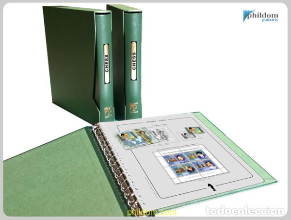 Francobolli: Album LUXE titulado CHESS verde