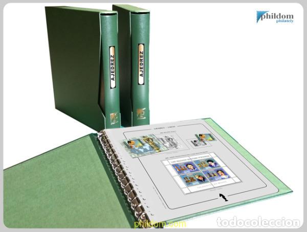 Francobolli: Album LUXE titulado AJEDREZ verde
