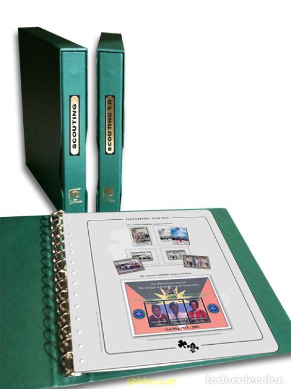 Sellos: Album Phildom Clasic ESCULTISMO titulado &rdquo;SCOUTING&rdquo; verde