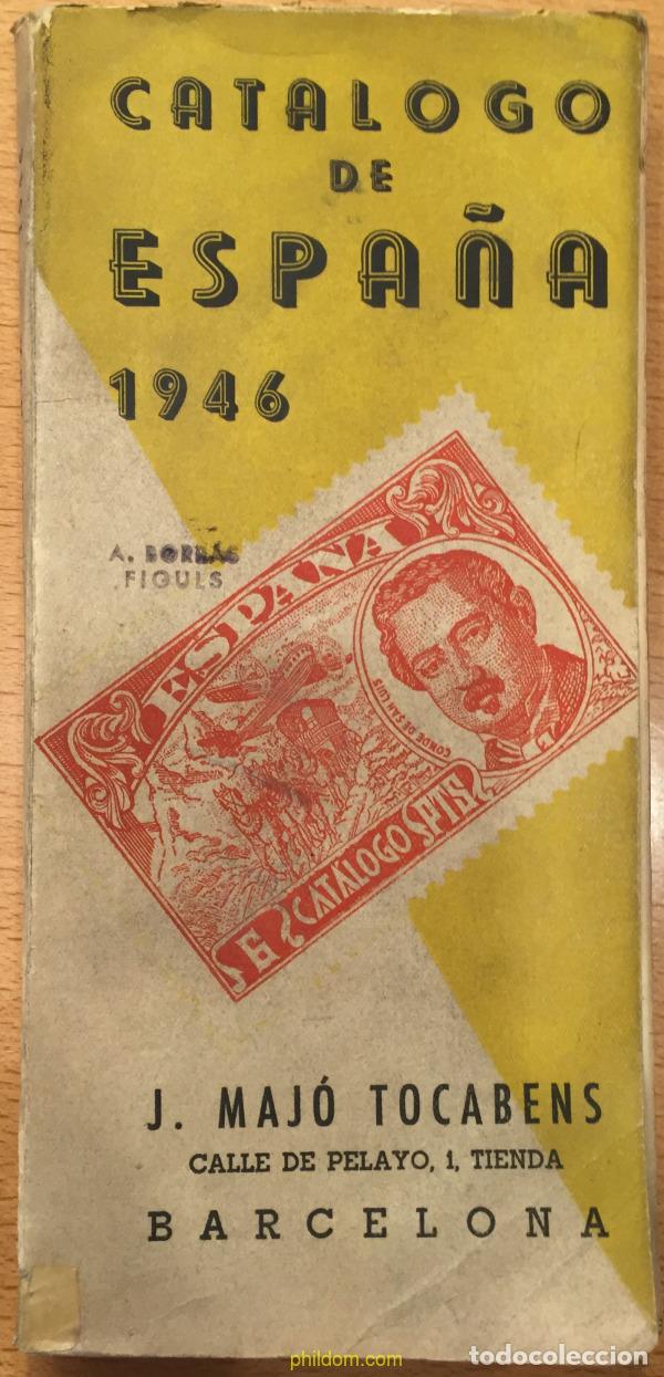 Selos: CATALOGO DE SELLOS ESPA&Ntilde;A 1946 J.MAJO TOCABENS BARCELONA Phildom
