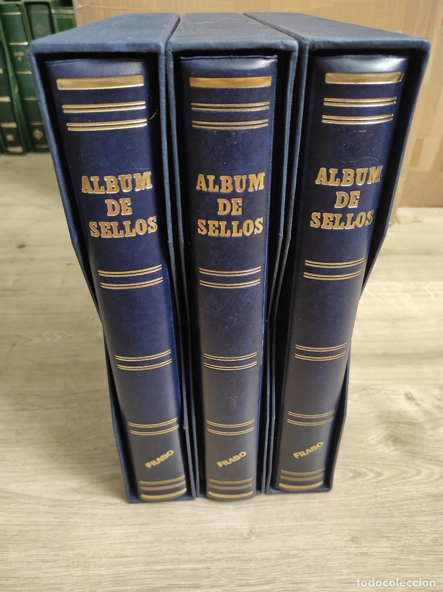 Briefmarken: M32 tres Albumes azules FILABO con cajetin buen estado