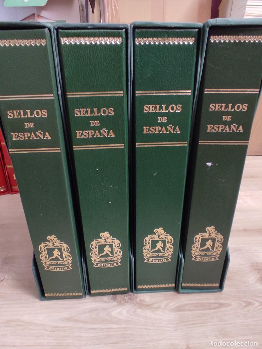 Briefmarken: M35 cuatro Albumes verdes OLEGARIO con cajetin buen estado