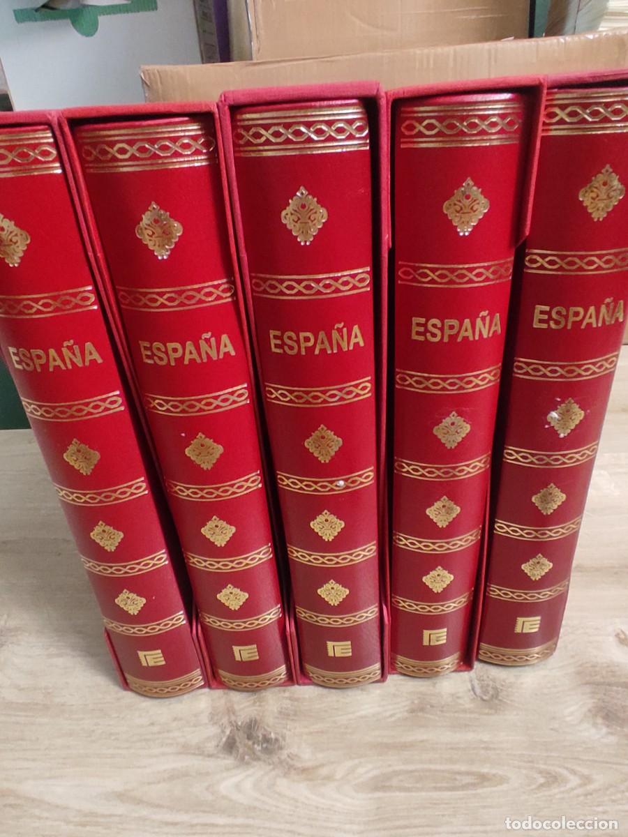 Briefmarken: M38 cinco Albumes rojos EDIFIL con cajetin buen estado