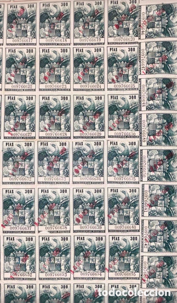 Sellos: Sellos 300 pesetas Monasterios y Abad&iacute;as