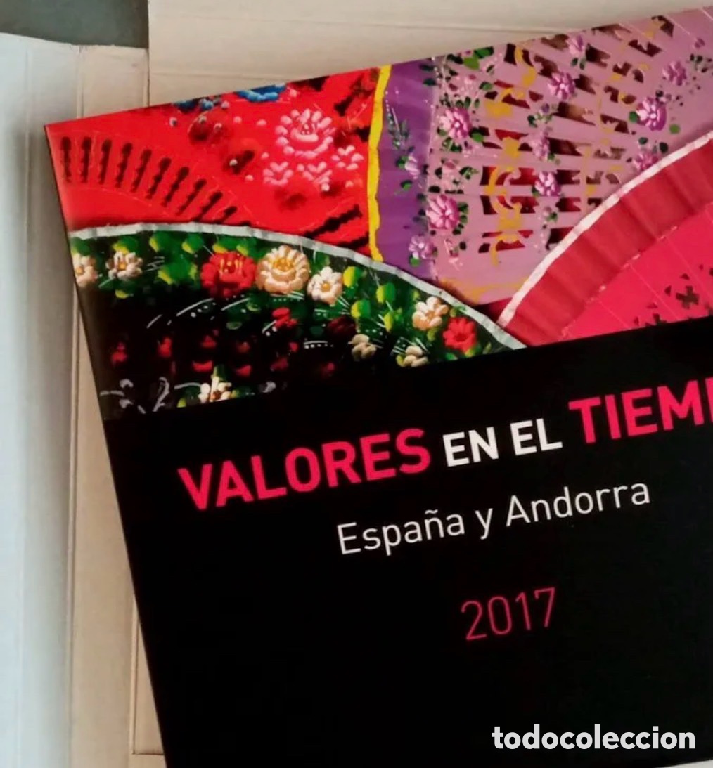 Sellos: Libro valores en el tiempo 2017 con filoestuche sin sellos
