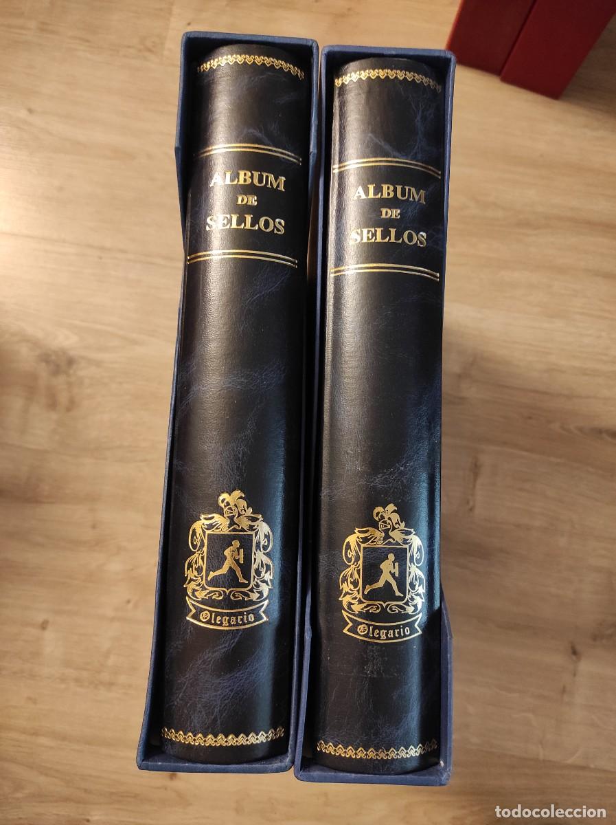 Selos: M6 dos albumes OLEGARIO azul con cajetin BUEN ESTADO