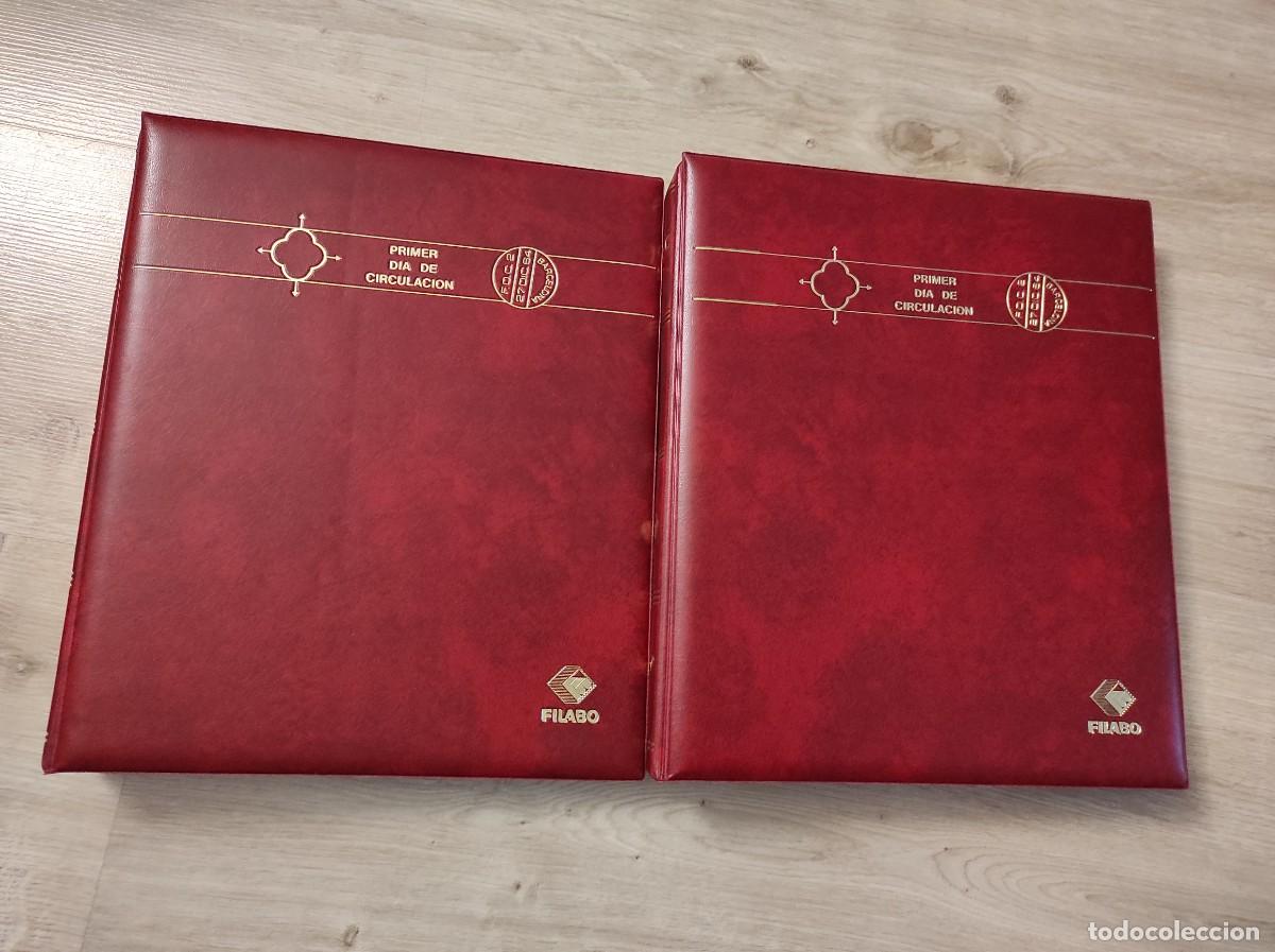 Timbres: M20 dos albumes FILABO rojos BUEN ESTADO para SPD