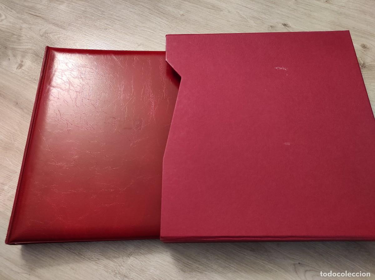 Selos: M25 album EDIFIL rojo con cajetin BUEN ESTADO