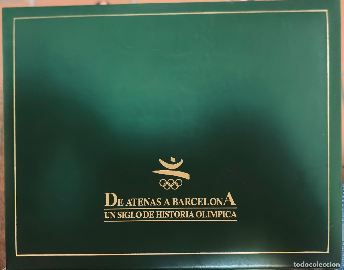 Sellos: 25 piezas de plata ba&ntilde;adas en oro de 22 q. De Atenas a Barcelona. JJ. OO.