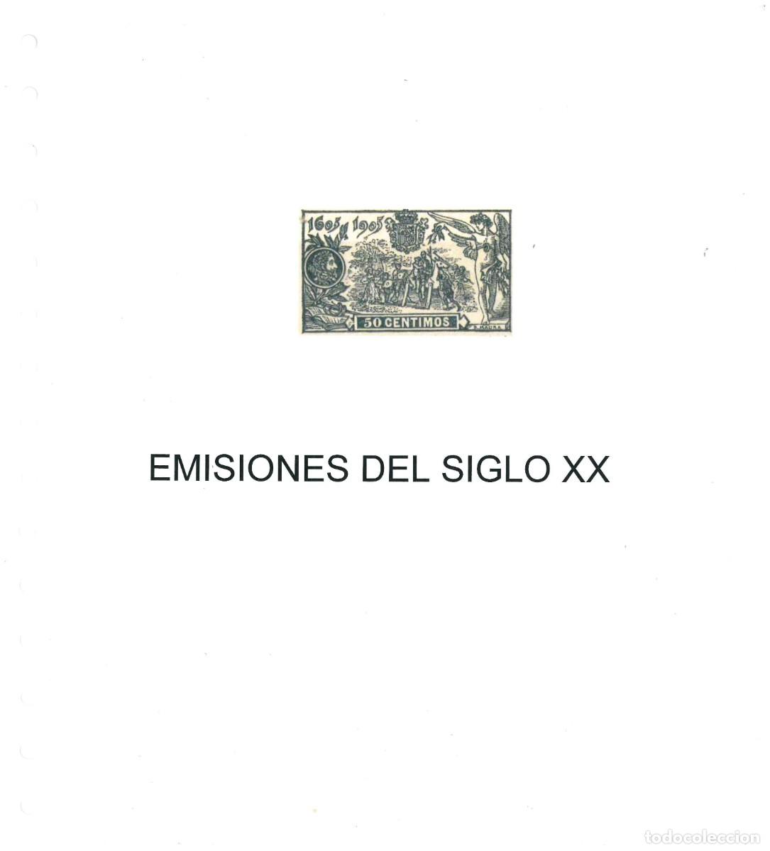 Timbres: Espa&ntilde;a. Hojas Siglo XX. De 1901 a 1931.