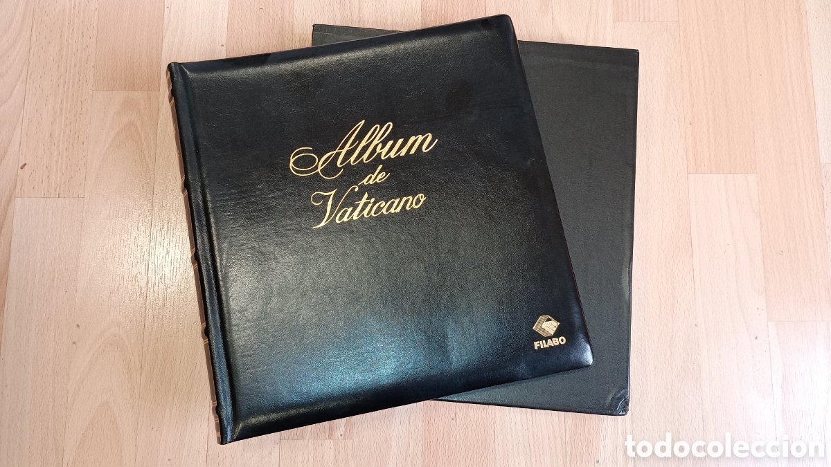 Selos: TAPA DE &Aacute;LBUM DE SELLOS - TITULO VATICANO - MARCA FILABO - COLOR NEGRO