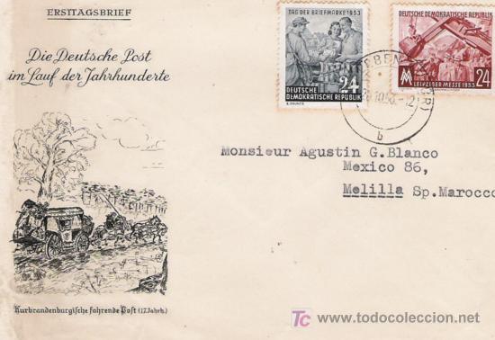 Sellos: ALEMANIA BONITO SOBRE - Foto 1