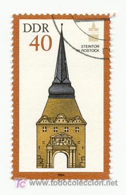 Sellos: 2ddr-2503u. Alemania Democratica. Edificios. Yvert n&ordm; 2503. usado - Foto 1