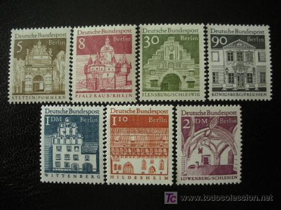Sellos: Berlin 1966 Ivert 246/52 *** Edificios Hist&oacute;ricos - Monumentos - Foto 1