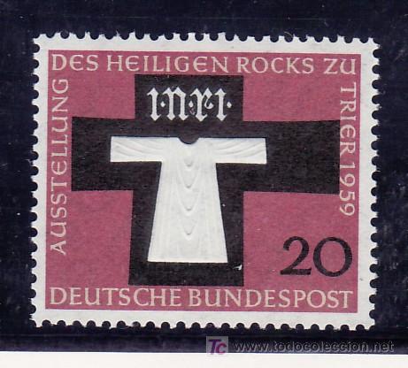 Briefmarken: alemania-federal  186 sin charnela, religion, exposicion de la santa tunica en treves