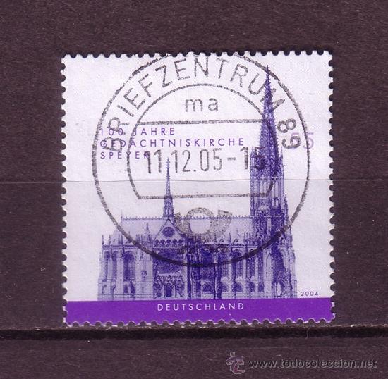 Sellos: ALEMANIA 2242 - A&Ntilde;O 2004 - EDIFICIOS RELIGIOSOS - CENTENARIO DE LA CATEDRAL DE SPIRE - Foto 1