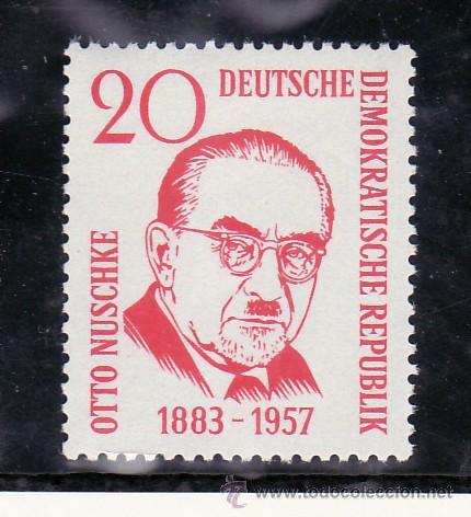 Timbres: alemania-ddr  386 sin charnela, aniversario muerte del secretario general del partido otto nuschke