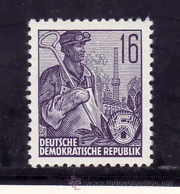 Selos: alemania-ddr  154 con charnela, plan quinquenal, metalurgico