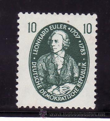 Stamps: alemania-ddr   19 con charnela, h. helmholtz m&eacute;dico y f&iacute;sico