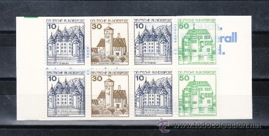 Stamps: alemania-federal  877b carnet sin charnela, castillos,