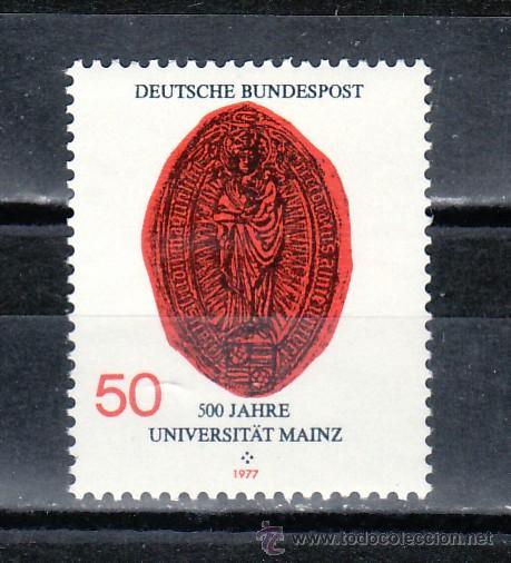 Briefmarken: alemania-federal  785 sin charnela, v centenario de la universidad de mainz