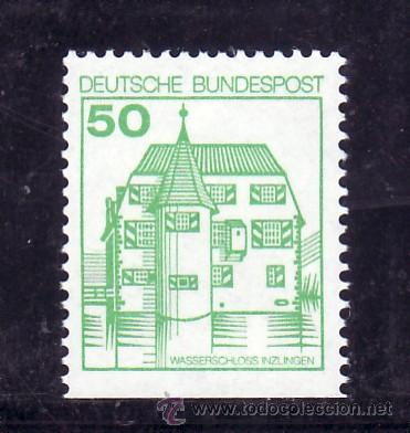 Selos: alemania-federal  877b a&ntilde;o 1980 sin charnela, castillo de inzlingen