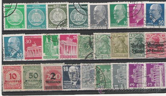 Sellos: ALEMANIA LOTE DE SELLOS DE LAS SERIES BASICAS - Foto 1