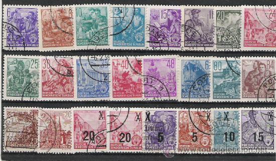 Sellos: ALEMANIA LOTE DE SELLOS DE LAS SERIES BASICAS - Foto 1