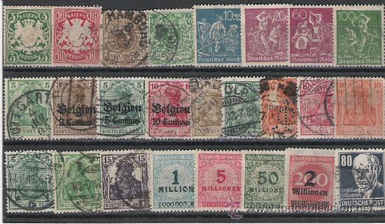 Sellos: ALEMANIA LOTE DE SELLOS DE LAS SERIES BASICAS - Foto 1
