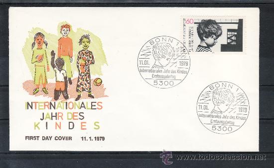 Timbres: alemania-federal  841 primer dia bonn 1/5300, a&ntilde;o internacional del ni&ntilde;o,