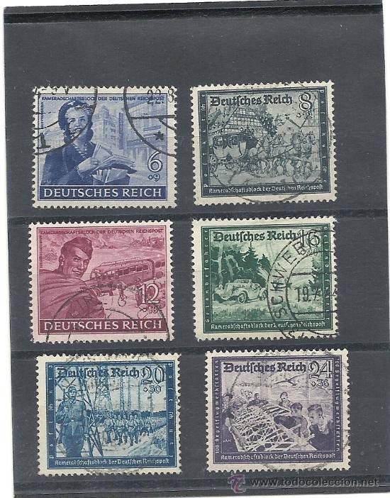 Sellos: ALEMANIA IMPERIO 1944 YVERT N&ordm; 805/810