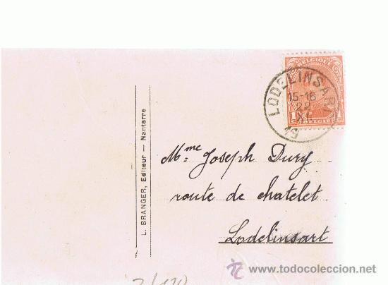 Sellos: POSTAL  CIRCULADA  BELGICA 1922 - Foto 1