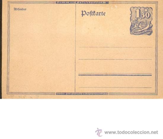 Sellos: ENTERO POSTAL .- POSTKARTE.- P-148 ** - Foto 1