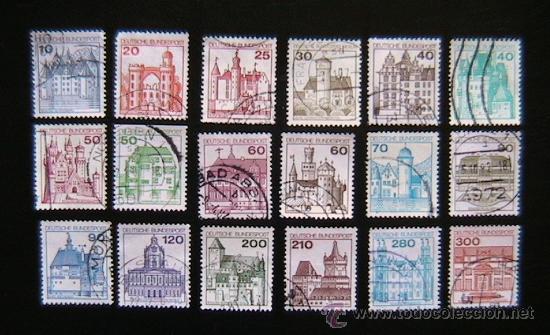 Sellos: ALEMANIA - LOTE DE SELLOS - MONUMENTOS- EDIFICIOS - CASTILLOS - Foto 1