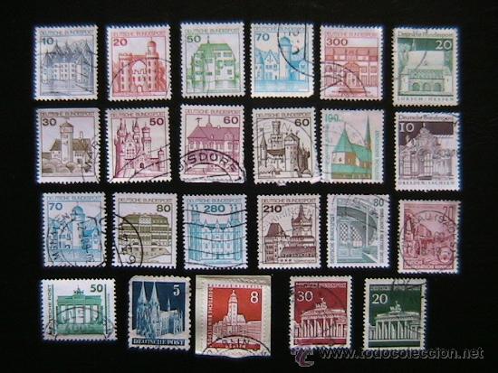 Sellos: ALEMANIA - LOTE DE SELLOS - MONUMENTOS- EDIFICIOS - CASTILLOS - Foto 1