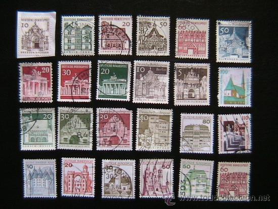Sellos: ALEMANIA - LOTE DE SELLOS - MONUMENTOS- EDIFICIOS - CASTILLOS - Foto 1