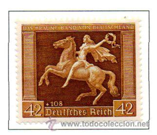 Sellos: ALEMANIA.-YVERT N&ordm; 612 EN NUEVO CON SE&Ntilde;AL DE FIJASELLOS