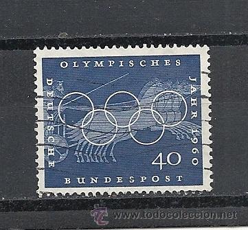 Briefmarken: ALEMANIA FEDERAL 1960, YVERT N&ordm; 208, JUEGOS OLIMPICOS DE ROMA.MATASELLADOS