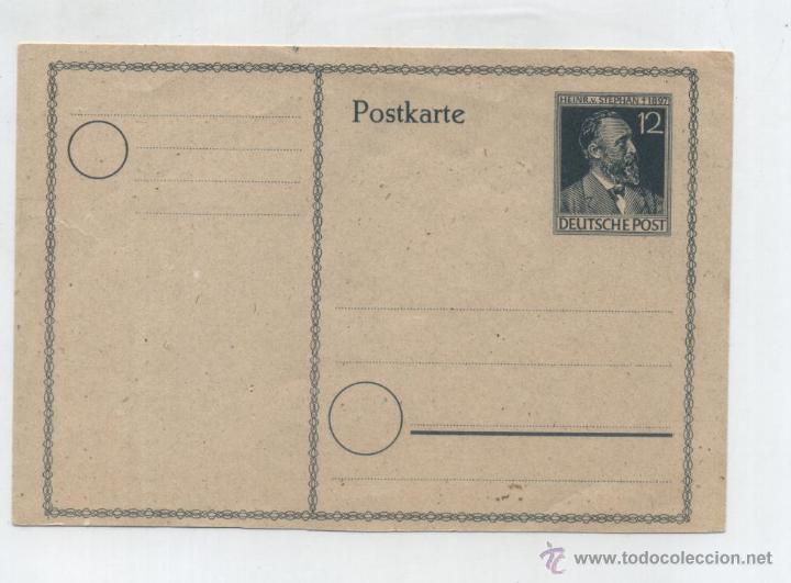 Sellos: Postkarte. Deutchepost. 12 Pf. - Foto 1