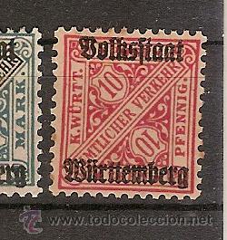 Sellos: Wurtemberg * (C19) - Foto 1