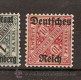 Sellos: Wurtemberg * (D5) - Foto 1