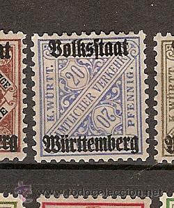 Sellos: Wurtemberg * (G6) - Foto 1