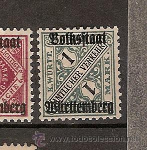 Sellos: Wurtemberg * (G9) - Foto 1