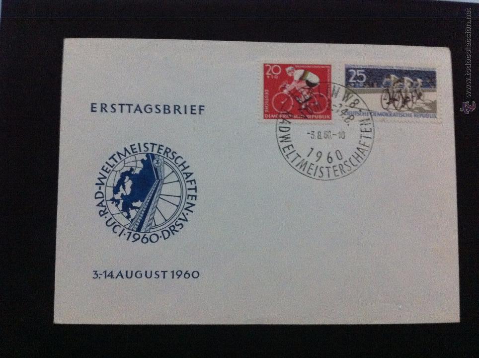 Sellos: CAMPEONATO DEL MUNDO DEL CICLISMO - 1960 SPD SIN CIRCULADION DDR BERLIN