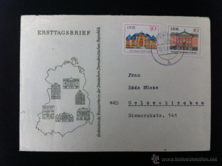Sellos: EDIFICIOS - 1969 SPD STENDAL DDR 2 CARTAS - Foto 1