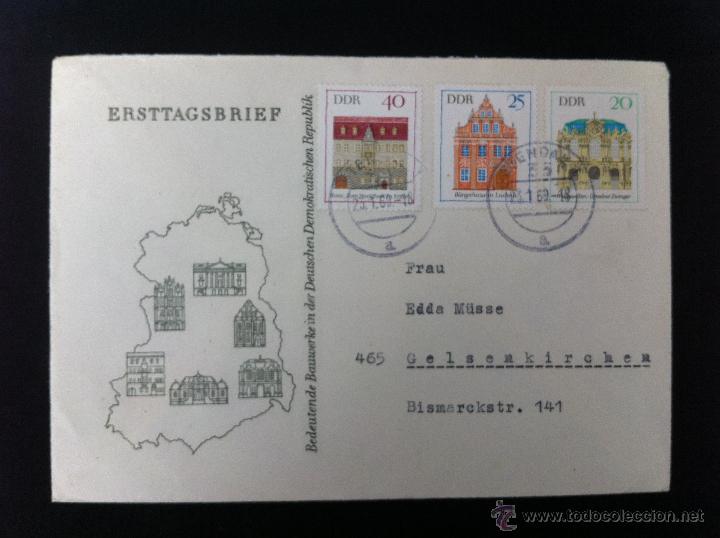 Sellos: EDIFICIOS - 1969 SPD STENDAL DDR 2 CARTAS - Foto 2
