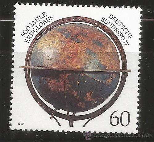Francobolli: ALEMANIA 1992 500 JAHRE ERDGLOBUS CARTOGRAFIA