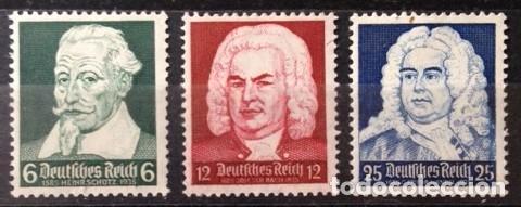 Stamps: ANIVERSARIO NACIMIENTO SCH&Uuml;TZ, BACH Y HAENDEL